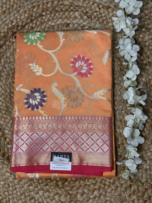 Orange Warm Silk Saree