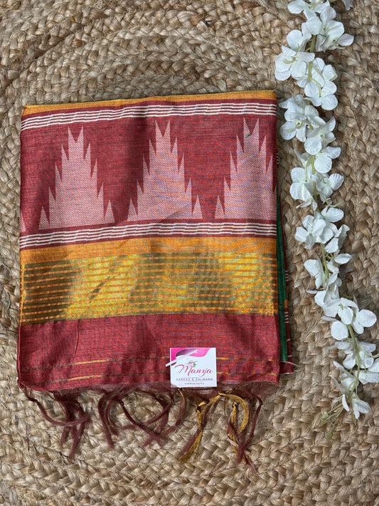 Green Tissue Saree