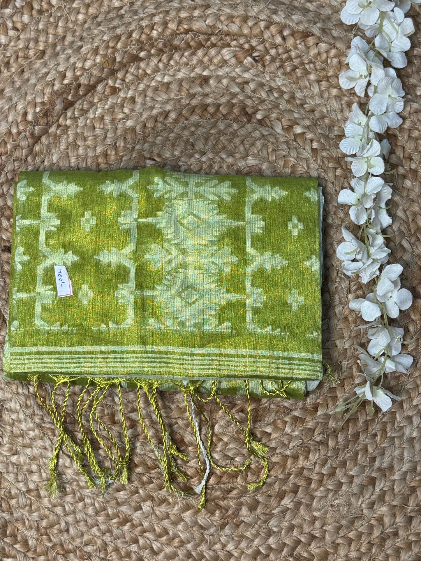 Green Tissue Saree