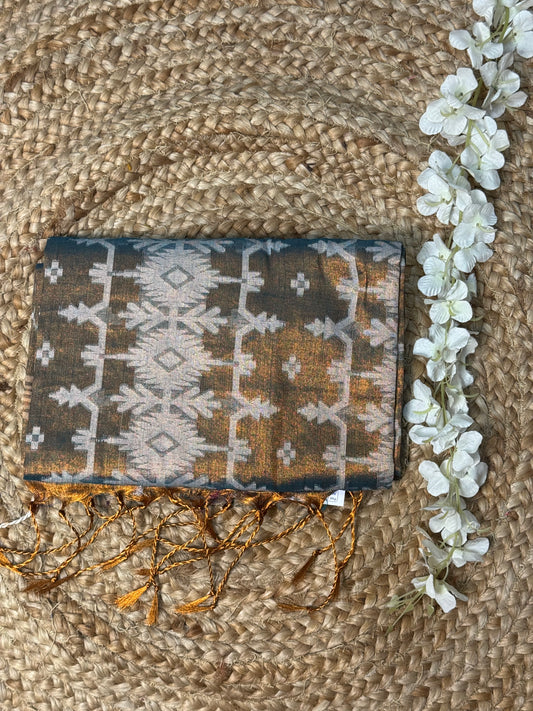 Copper Tissue Saree