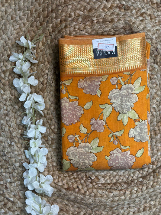 Orange Warm Silk Saree