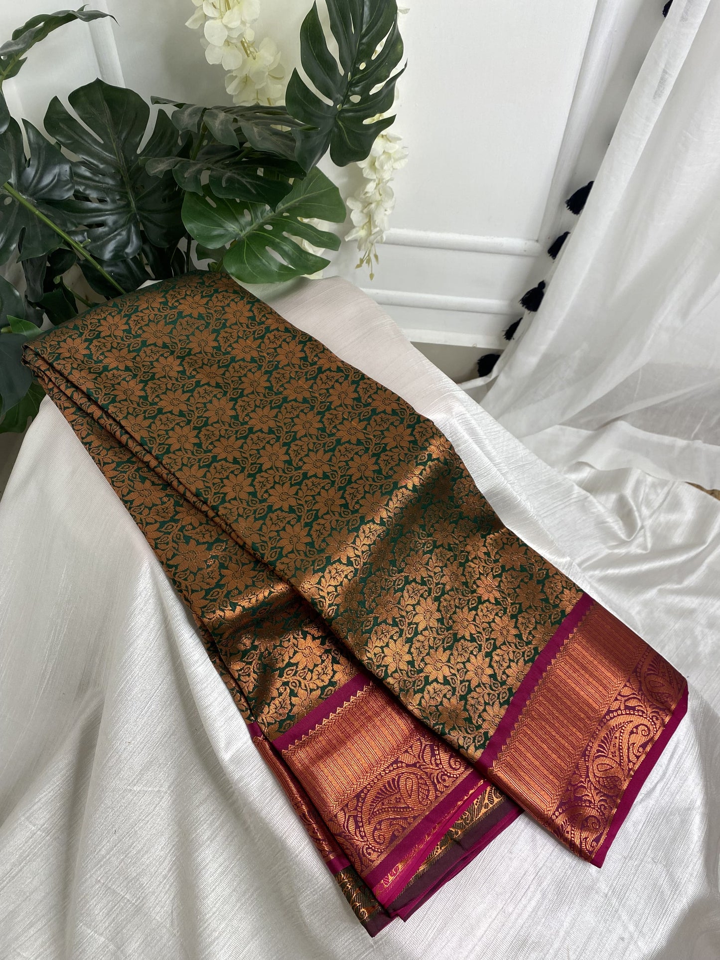 Green Semi Silk Saree