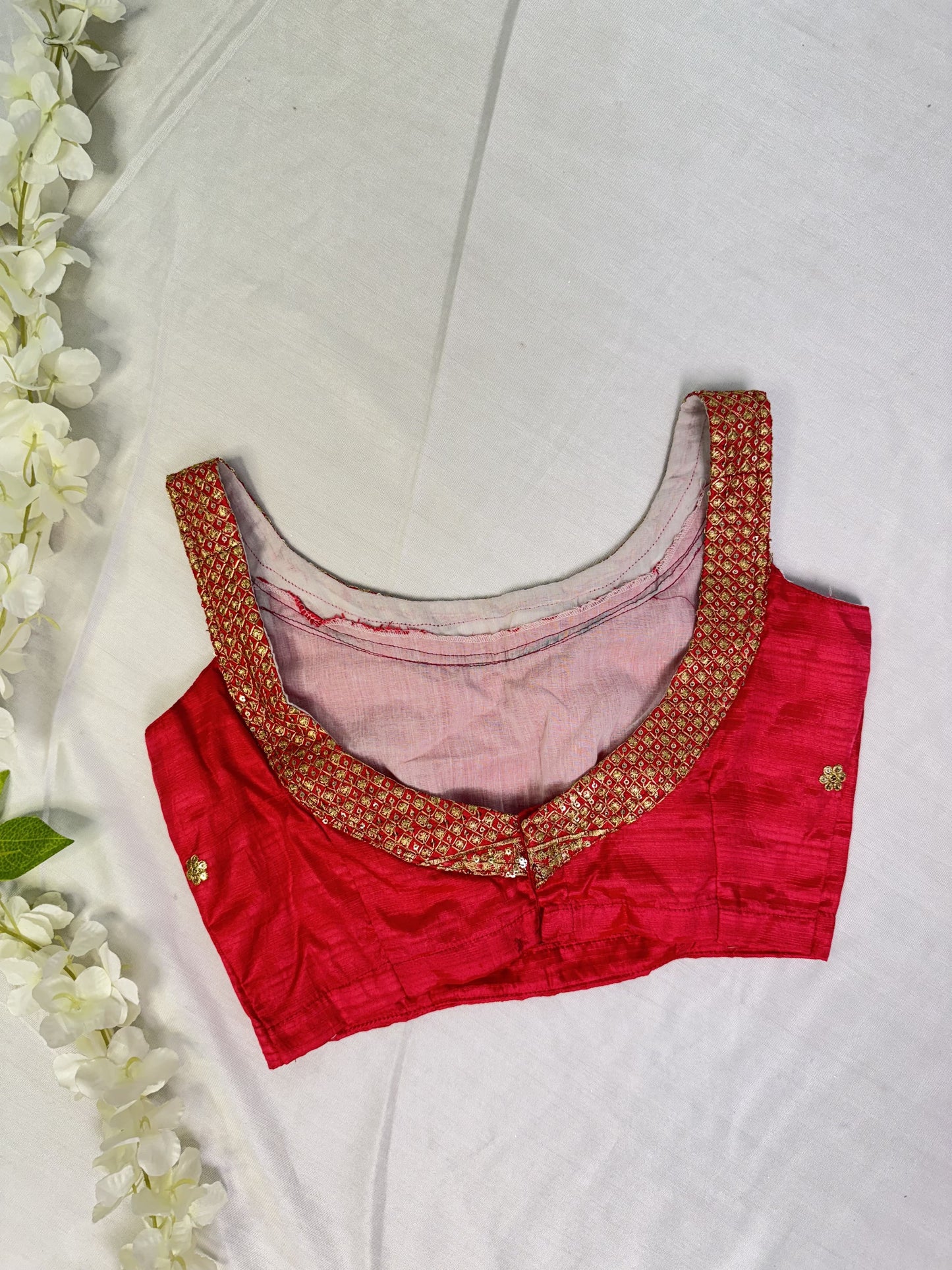 Tomato Pink Ready to Wear Blouse