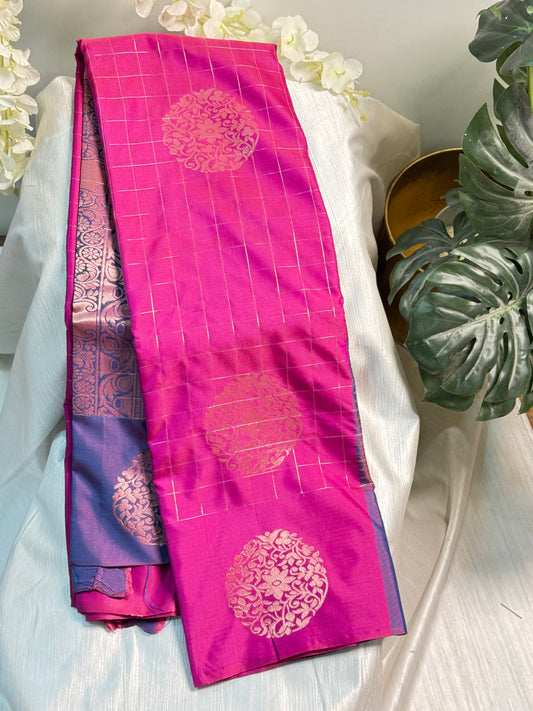 Pink Soft Silk Saree