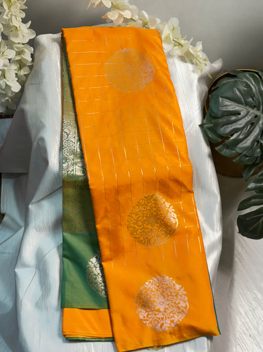 Yellow Soft Silk Saree