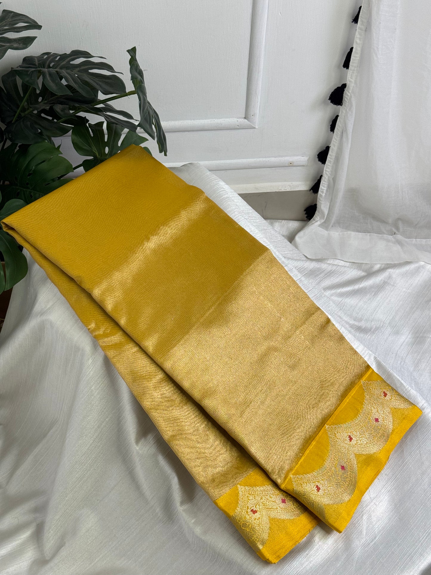 Yellow Tissue Saree