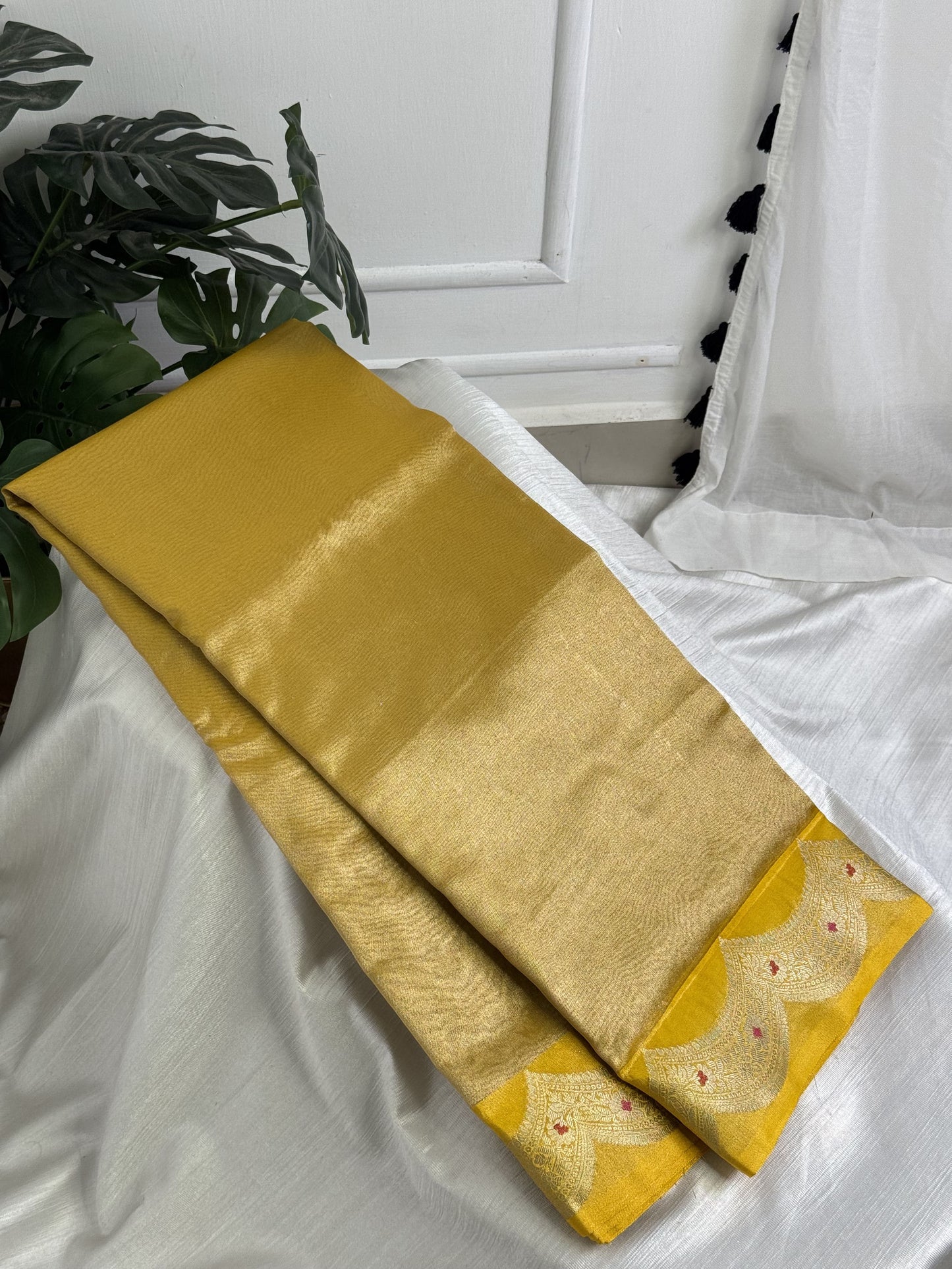 Yellow Tissue Saree