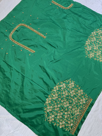 Green Hand Work Blouse