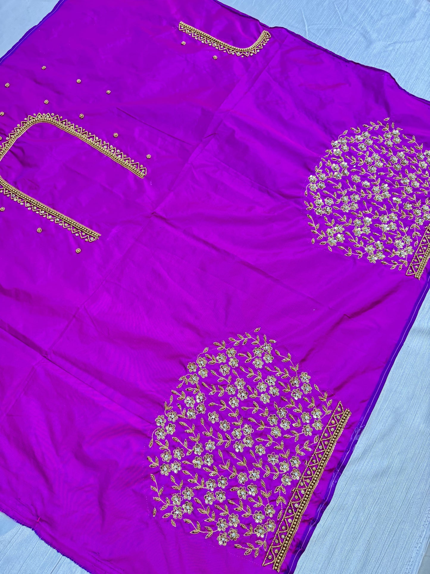 Majenta Pink Hand Work Blouse