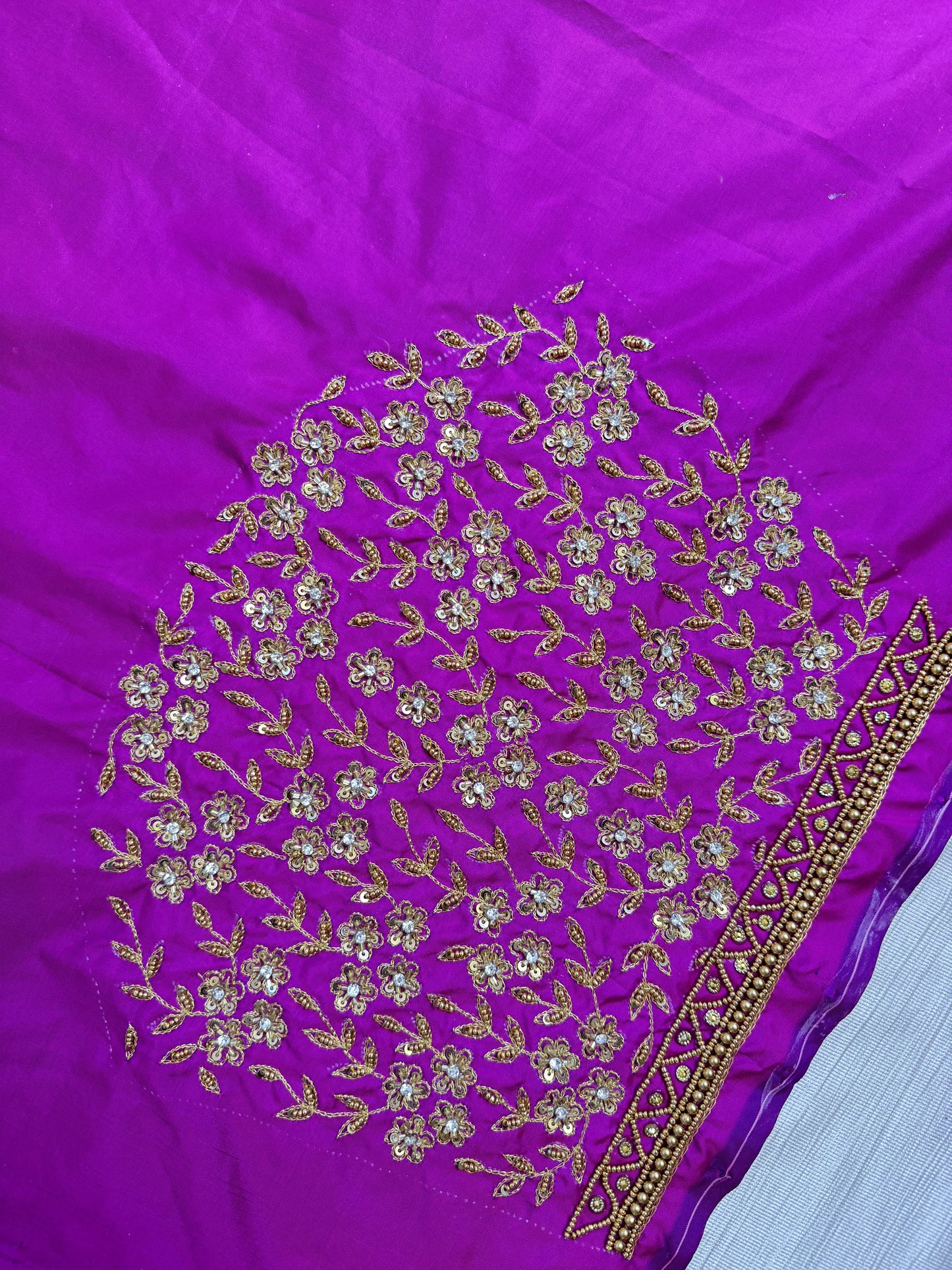 Majenta Pink Hand Work Blouse