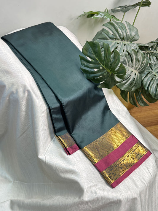 Dark Green Soft Silk Saree