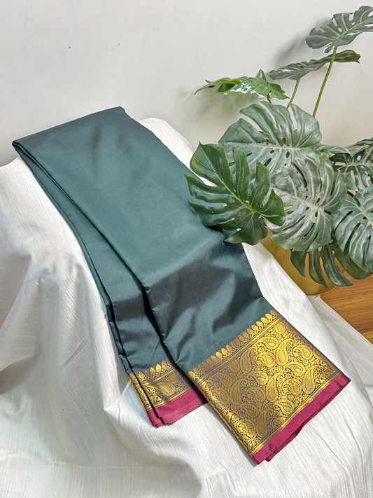 Dark Green Soft Silk Saree