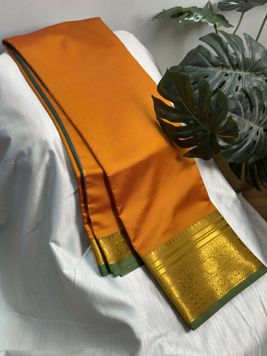 Mango Yellow Soft Silk Saree