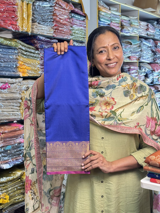 Royal Blue Soft Silk Saree