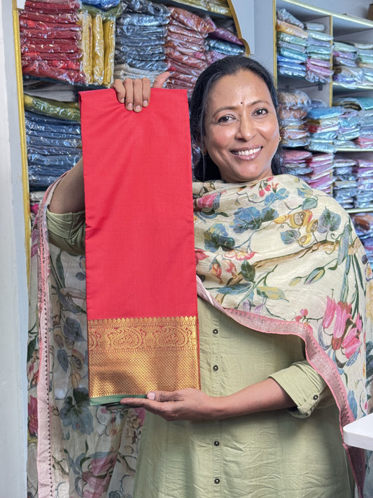 Red Soft Silk Saree