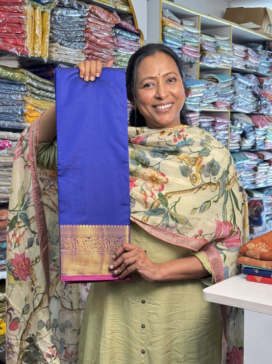 Royal Blue Soft Silk Saree