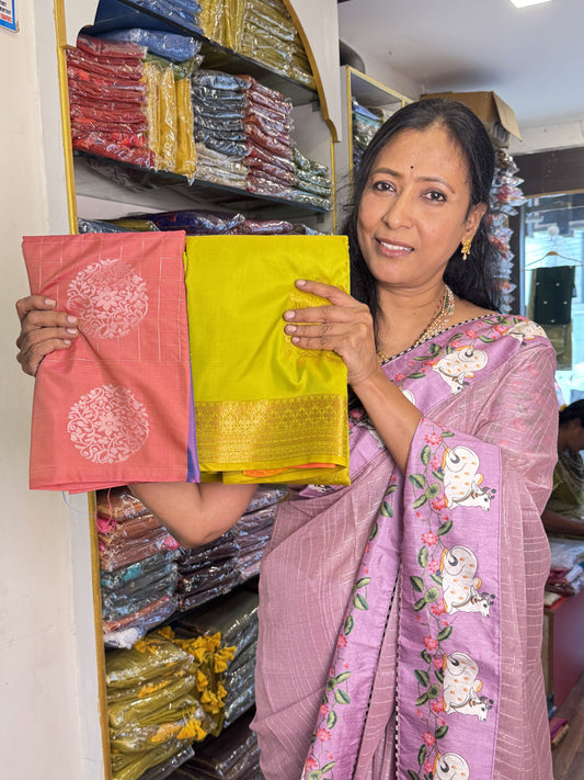 Semi Silk Sarees Combo