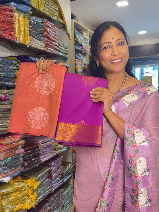 Semi Silk Sarees Combo
