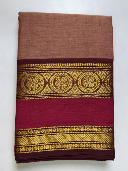Pastel pink Chettinad Cotton