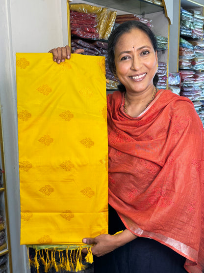 Yellow Soft Silk Saree