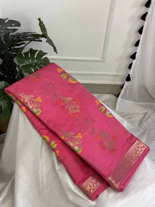 Pink Warm Silk Saree