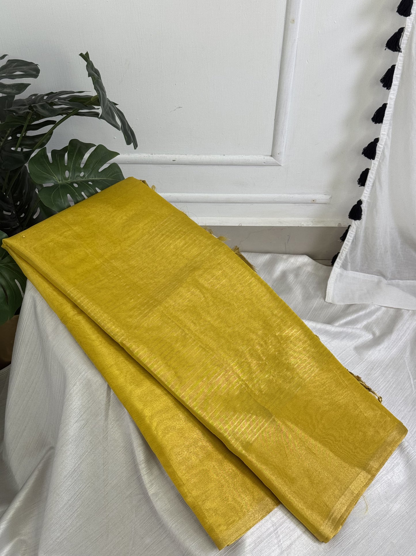 Yellow Tissue Saree