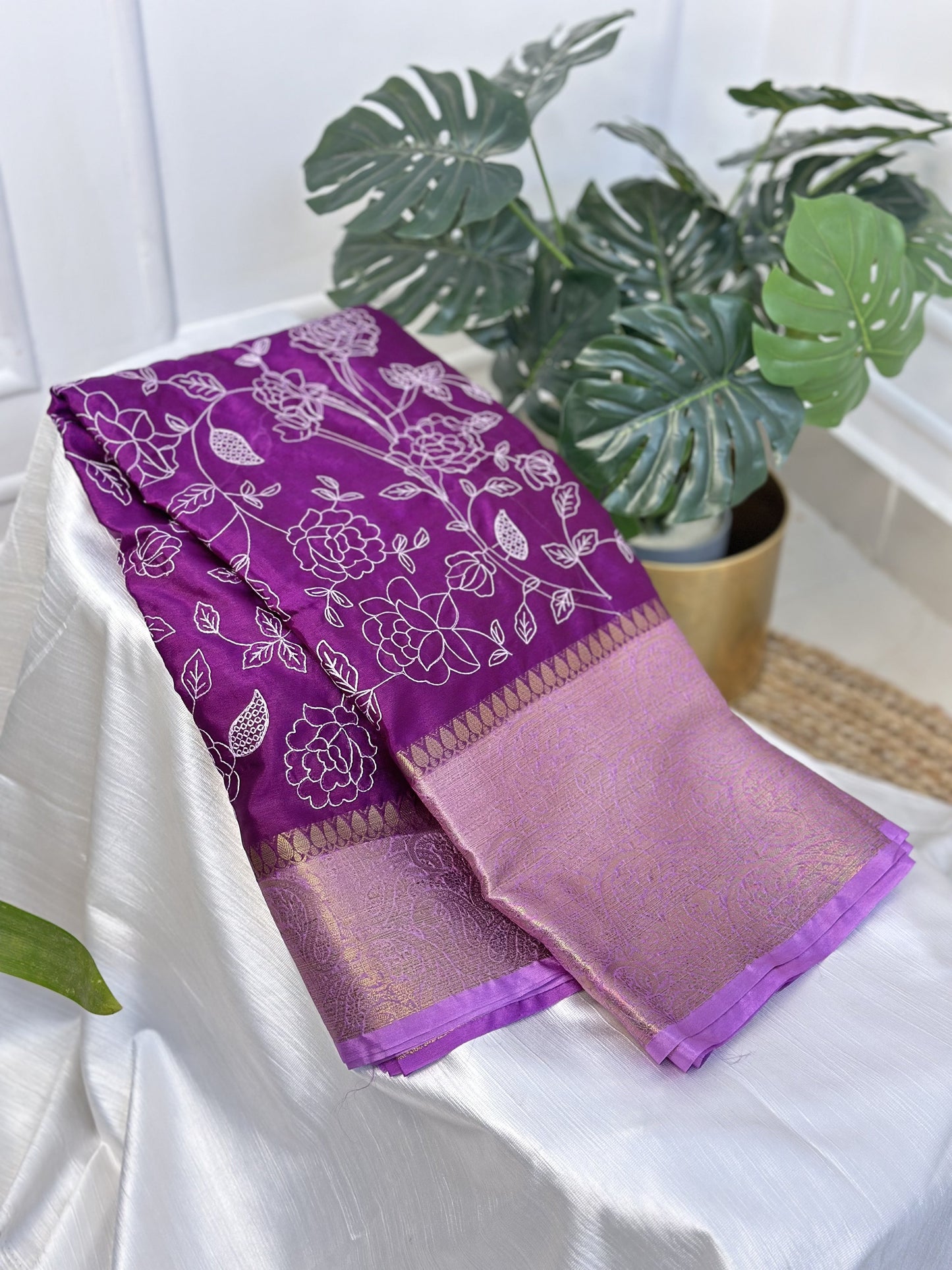 Purple Warm Silk Saree