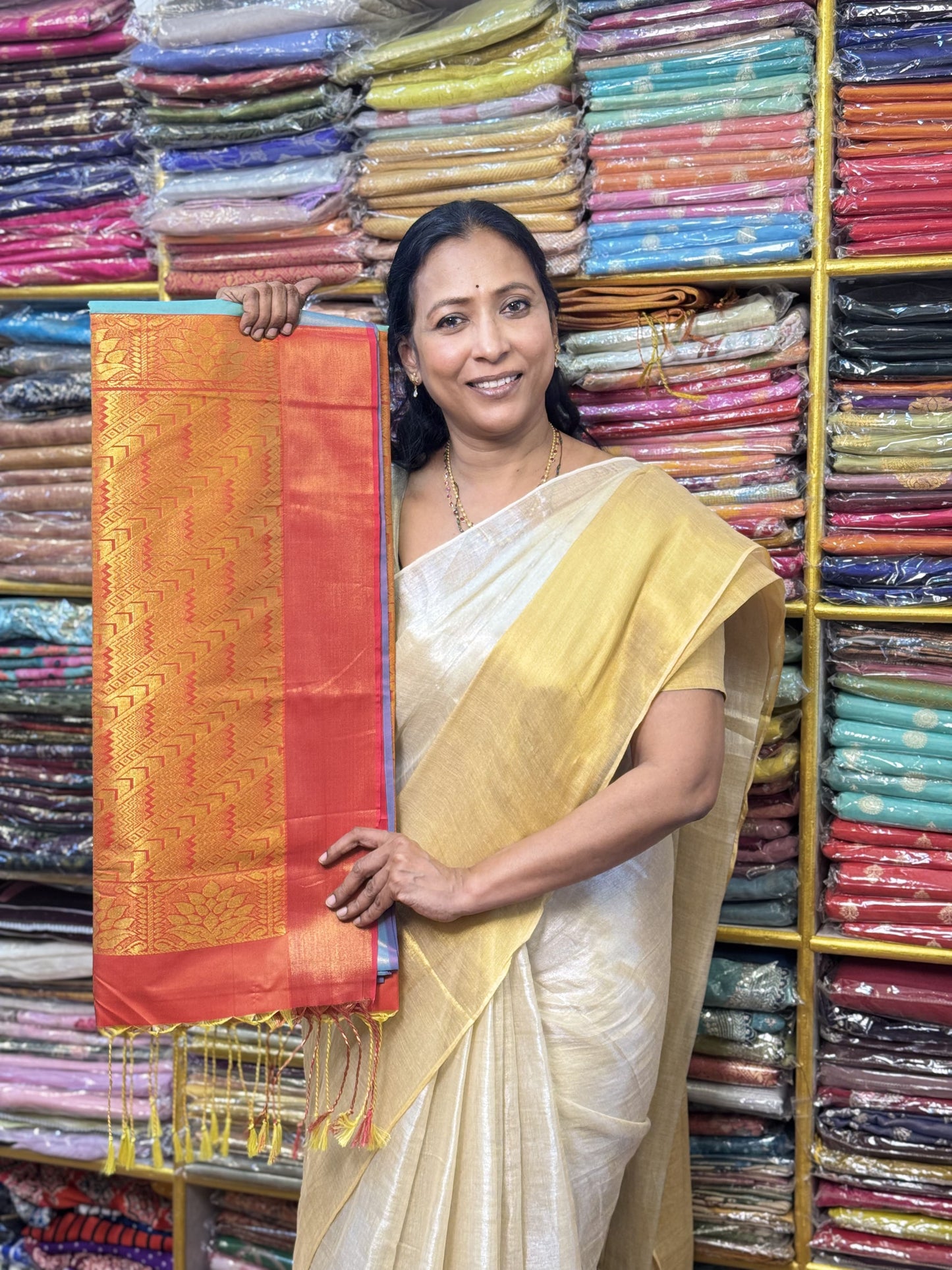 Sea Blue Soft Silk Saree