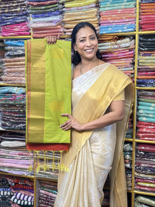 Light Green Soft Silk Saree