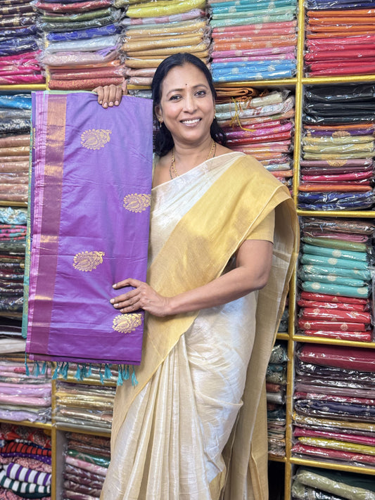 Purple Soft Silk Saree