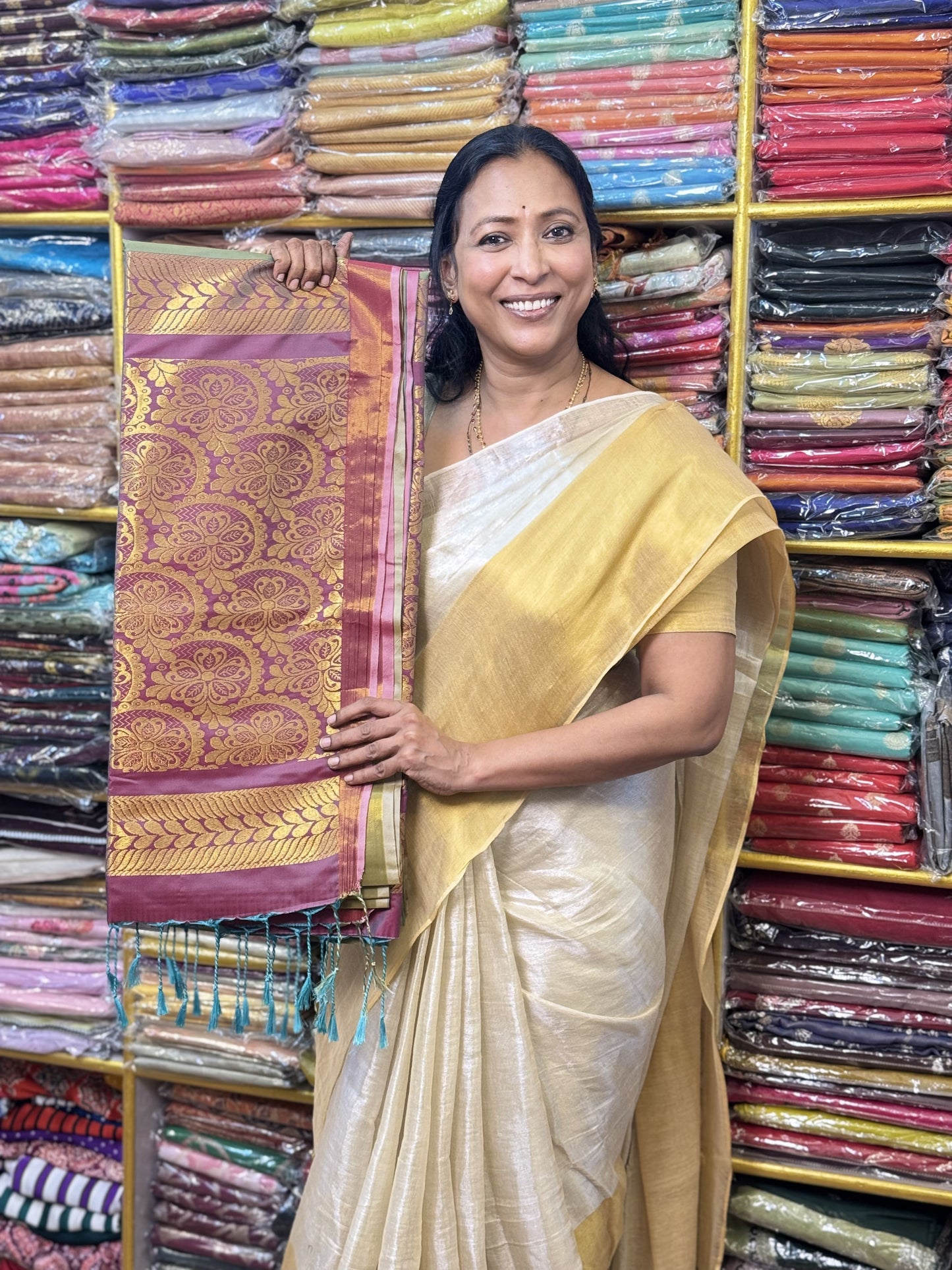 Pastel Green Soft Silk Saree