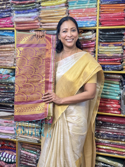 Pastel Green Soft Silk Saree
