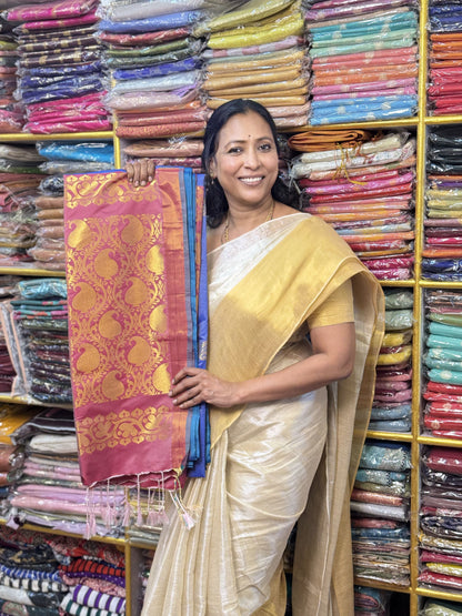 Royal Blue Soft Silk Saree
