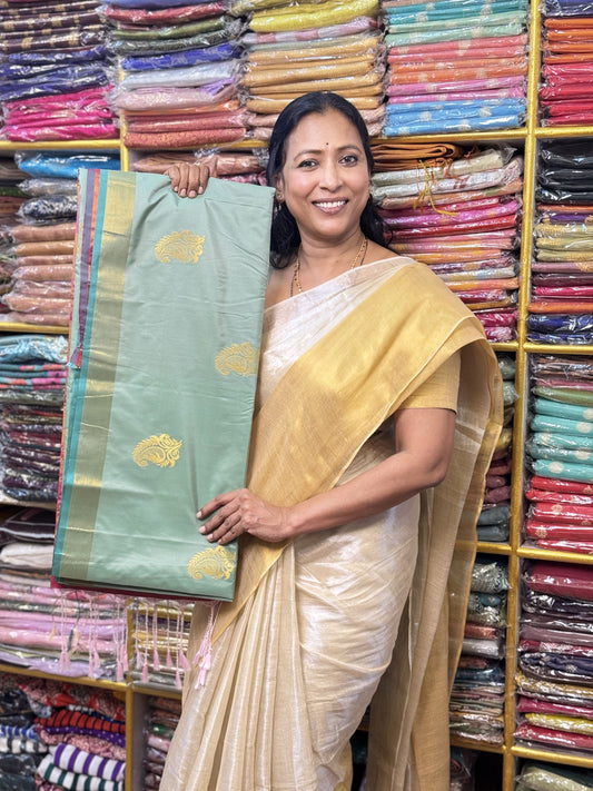 Green Soft Silk Saree