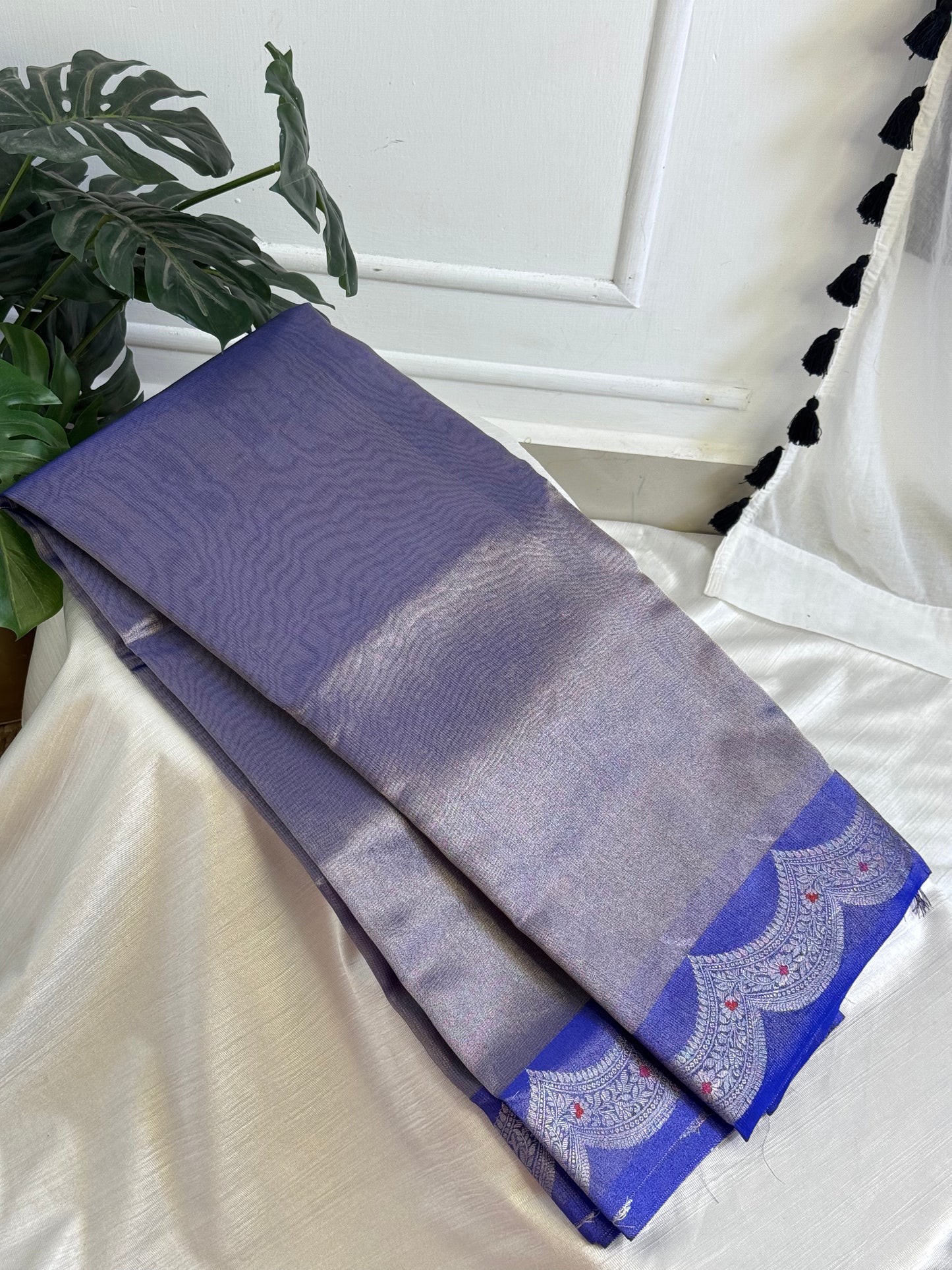Violet Tissue Saree