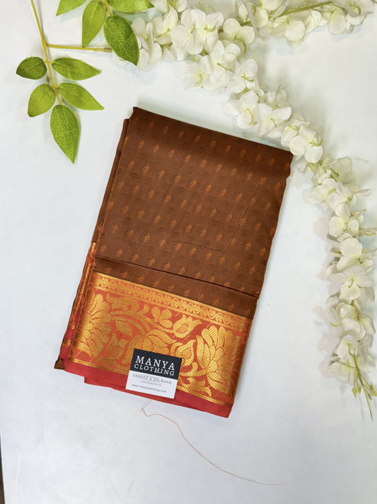 Mustard Semi Silk Saree