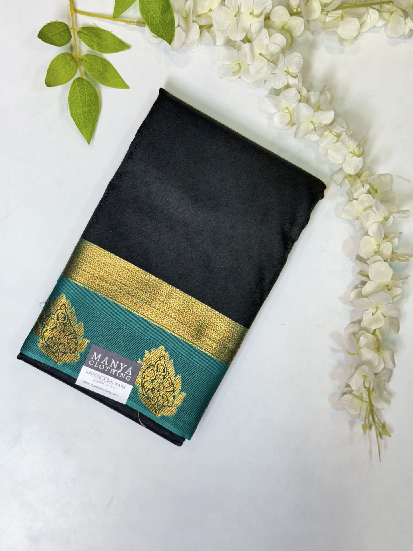 Black Semi Silk Saree