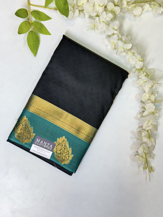 Black Semi Silk Saree