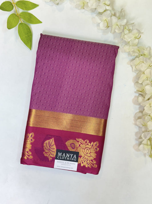Pink Semi Silk Saree