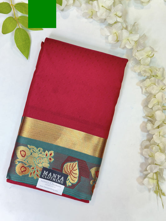 Red Semi Silk Saree