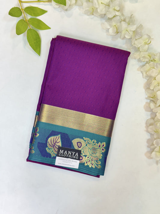 Magenta Semi Silk Saree