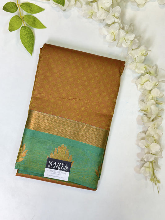 Mustard Semi Silk Saree