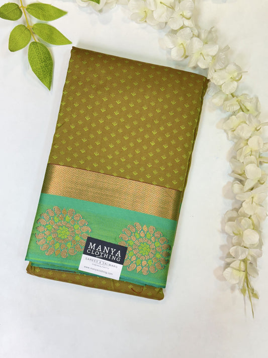 Green Semi Silk Saree