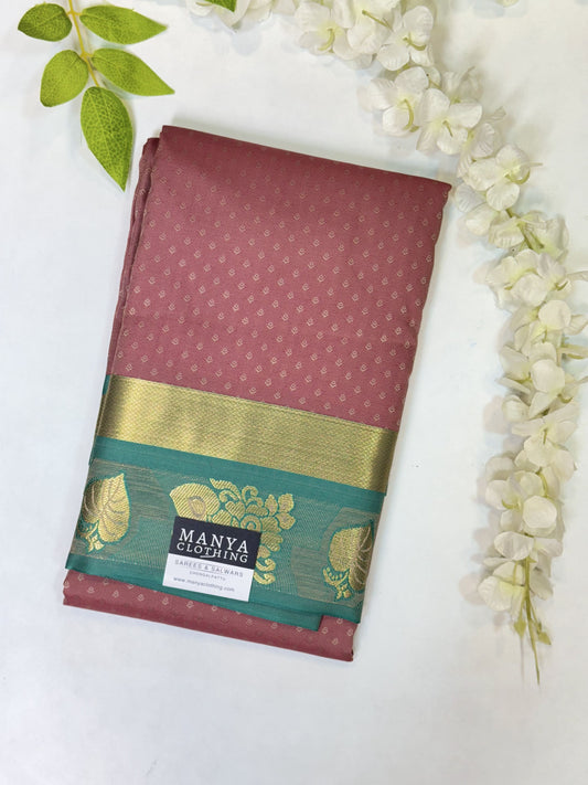 Peach Semi Silk Saree