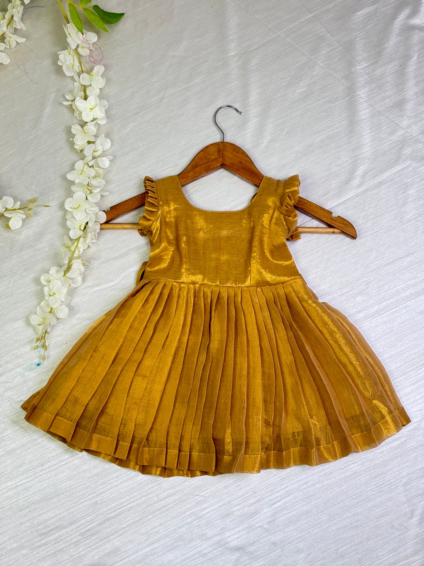 Golden Baby Frock