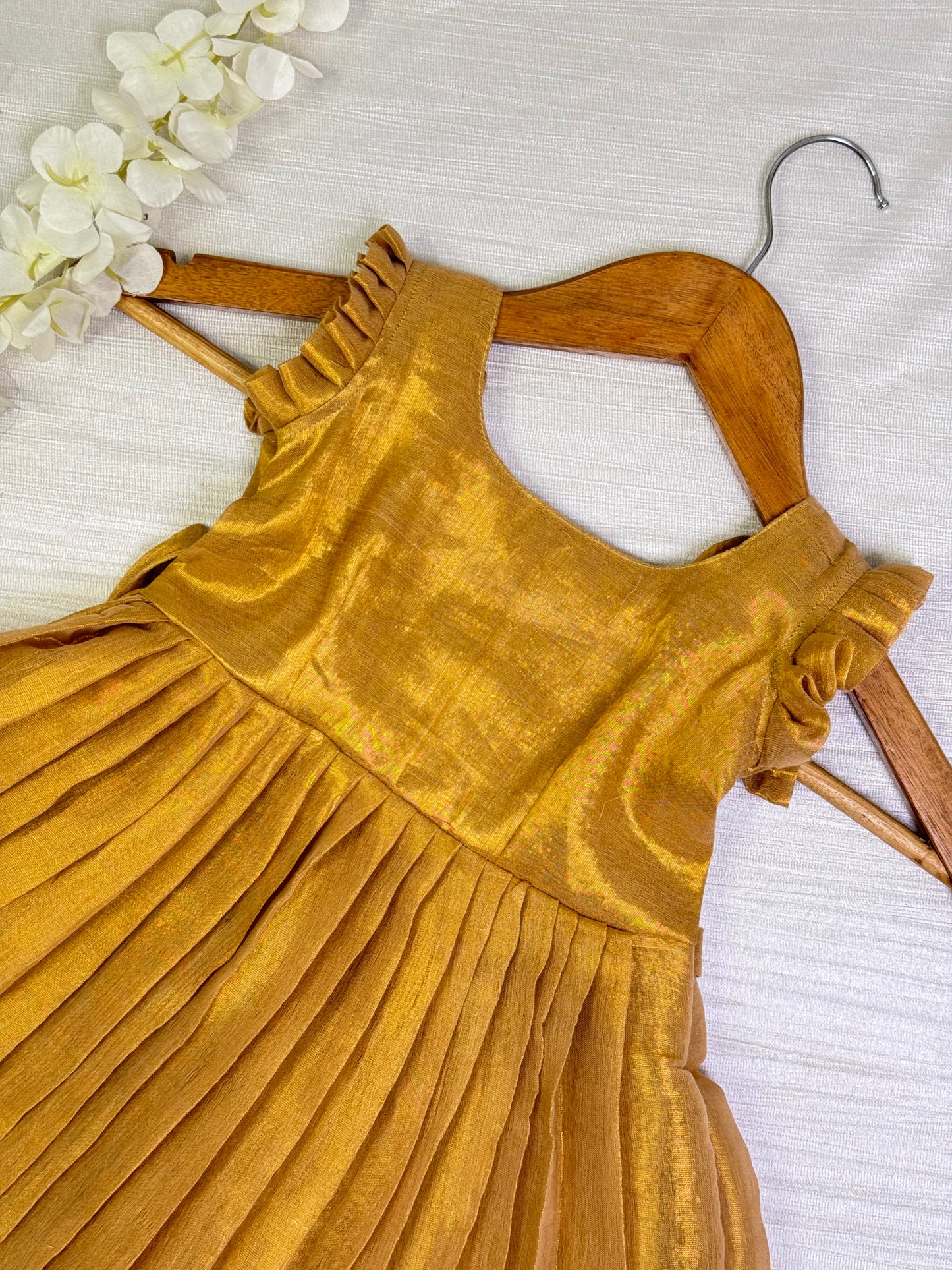 Golden Baby Frock