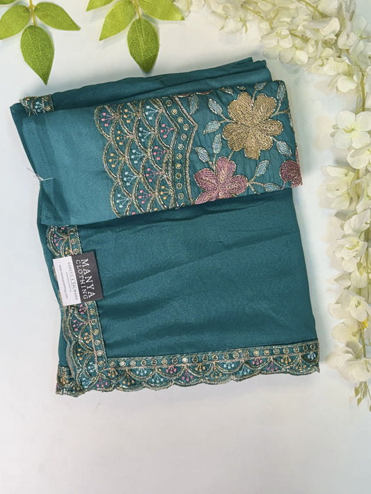 Rama GreenDesigner Saree