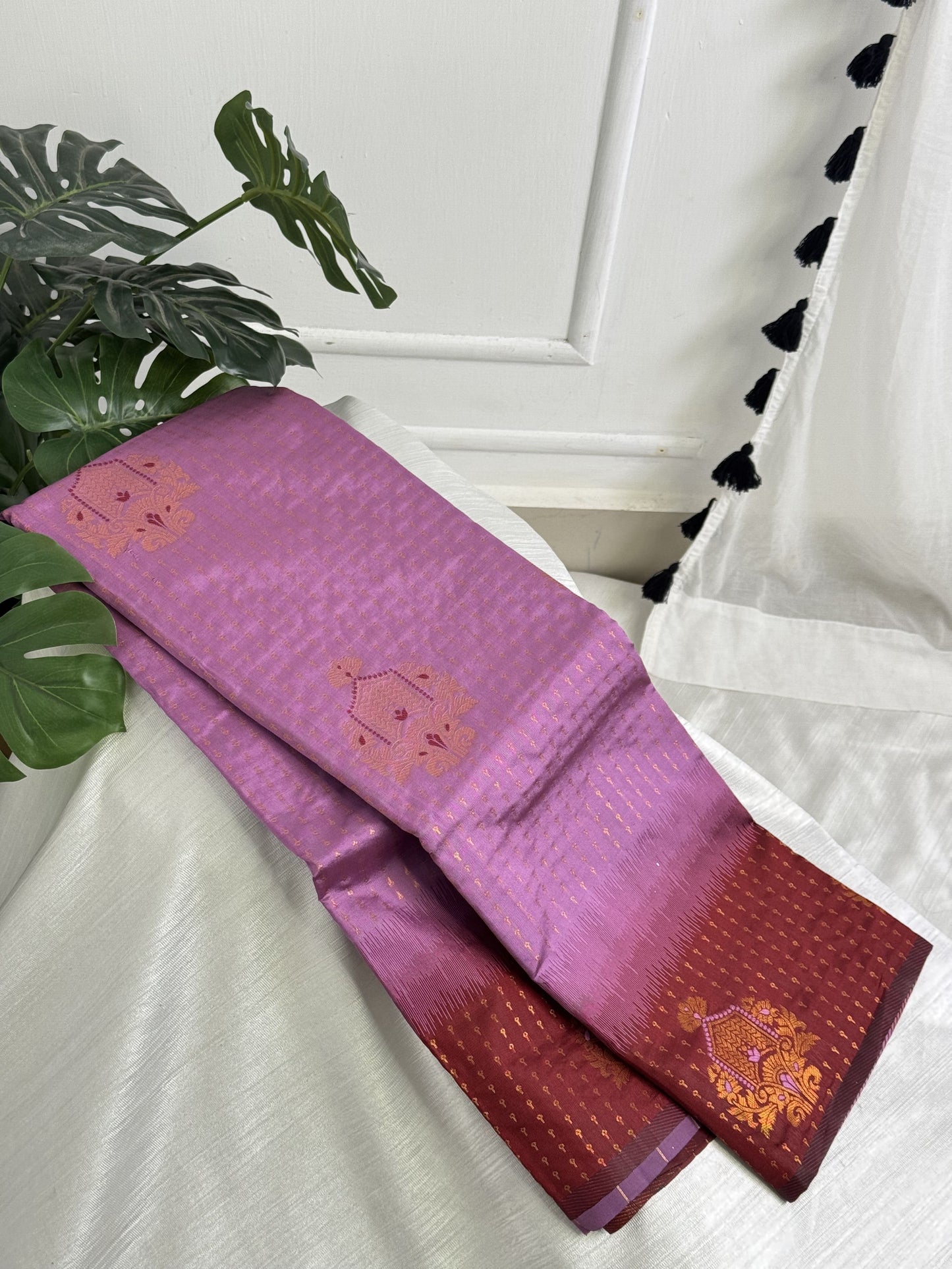 Pink Poly Silk Saree