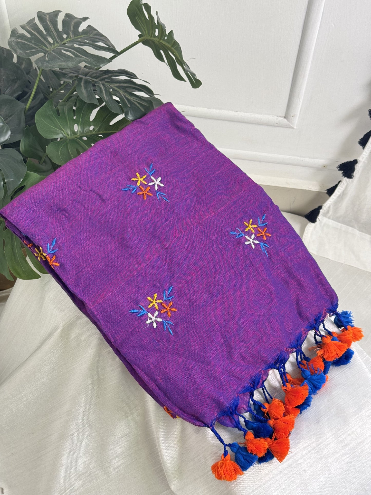 Purple Plain Kaadhi Saree