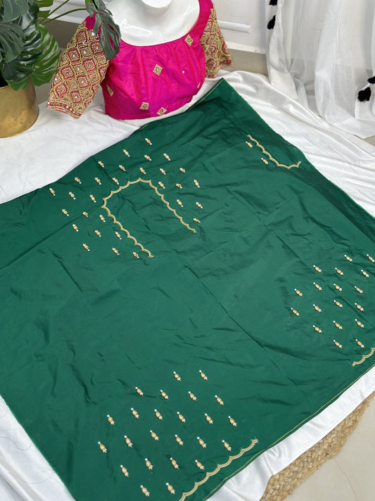 Green Hand Work Blouse